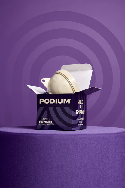 PODIUM Funnel (Tan & Purple)